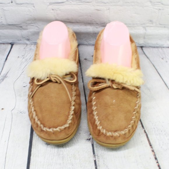 LL BEAN Lined Wicked Good Mocs Slippers Size 7 M - Picture 5 of 9